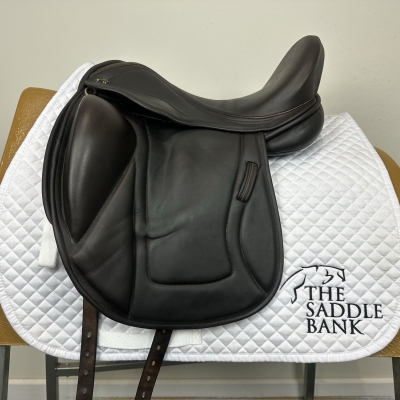 Image of 16.5 inch Chunky Monkey Galaxy Dressage Monoflap Brown Extra Wide