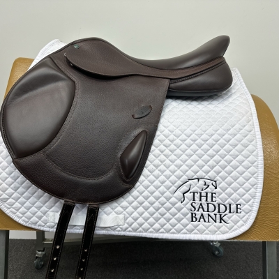 Image of 17 inch Arena Monoflap Jump Brown Adjustable