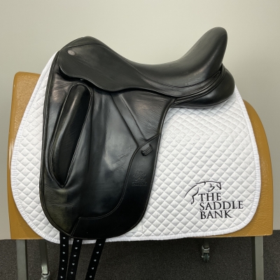 Image of 17.5 inch Fairfax Original Monoflap Dressage Black Adjustable