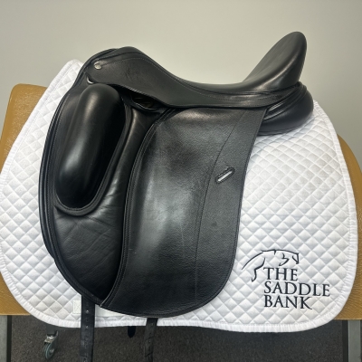 Image of 17 inch Loxley Dressage Monoflap Black Medium Wide