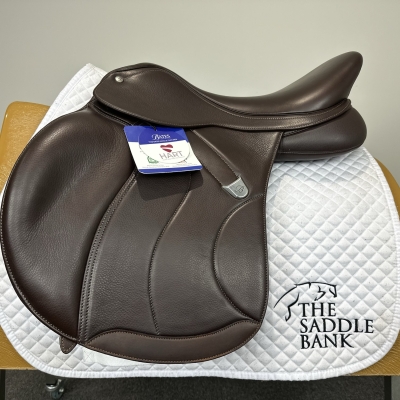 Image of 17 inch Bates All Purpose SC Square Cantle Opulence + Brown Adjustable