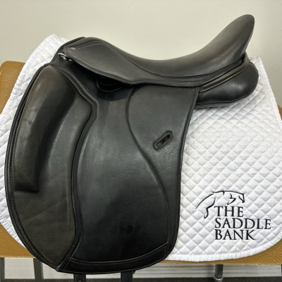 Image of 17.5 inch Cavaletti Collection Monoflap Dressage Black Adjustable