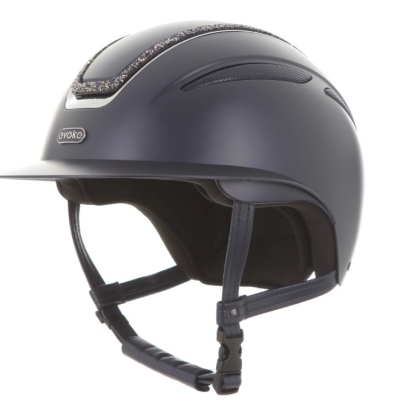 Image of Evoke Callisto Wide Peak Navy / Navy Crystal Frame