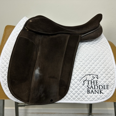 Image of 17.5 inch Fylde Samantha - Leather or Leather and Suede Brown Medium Wide