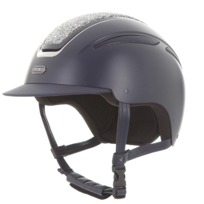 Image of Evoke Callisto Wide Peak Navy Silver Crystal