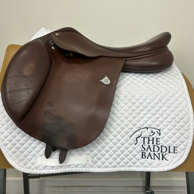 Image of 18 inch Bates Caprilli Close Contact Classic Brown Adjustable