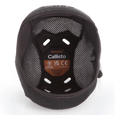 Image of Evoke Callisto Removeable Crown Padded Helmet Liner Black