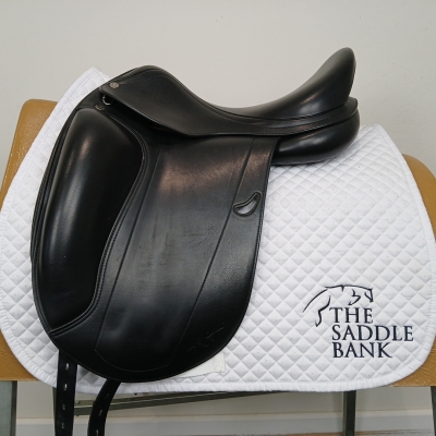 Image of 16 inch Equipe Emporio Monoflap Dressage Black Medium Wide