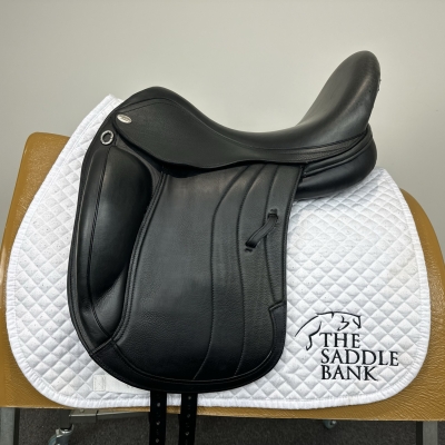 Image of 17 inch Harry Dabbs Mariella Mono Platinum Dressage Black Medium Wide