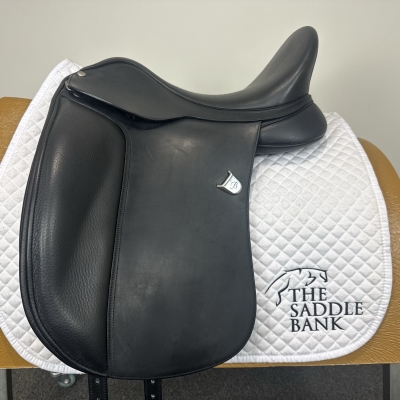 Image of 17 inch Bates Wide Dressage Heritage Black Adjustable