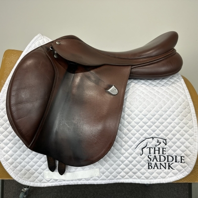 Image of 18 inch Bates Caprilli Close Contact Classic Brown Adjustable