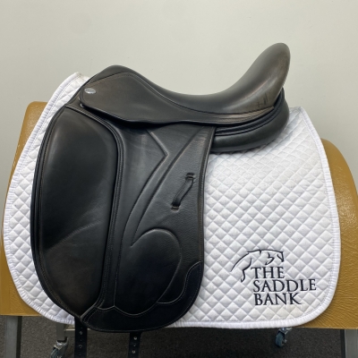 Image of 17.5 inch Harry Dabbs Italiano Platinum Dressage Black Extra Wide
