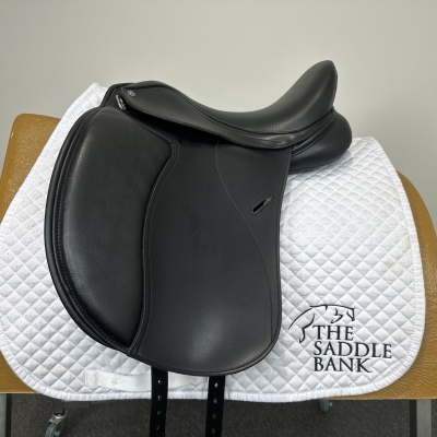 Image of 15.5 inch Cavaletti Collection Synthetic Dressage Black Adjustable