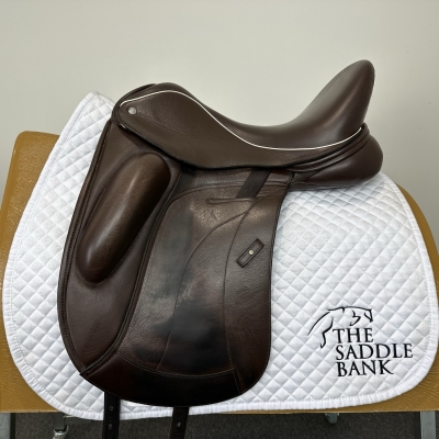 Image of 17 inch Custom Saddlery Wolfgang Omni Monoflap Brown Medium Wide