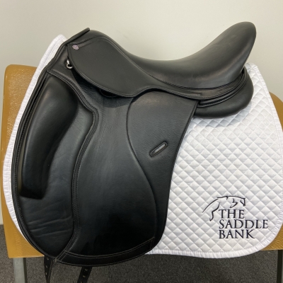 Image of 17.5 inch Cavaletti Collection Monoflap Dressage Black Adjustable