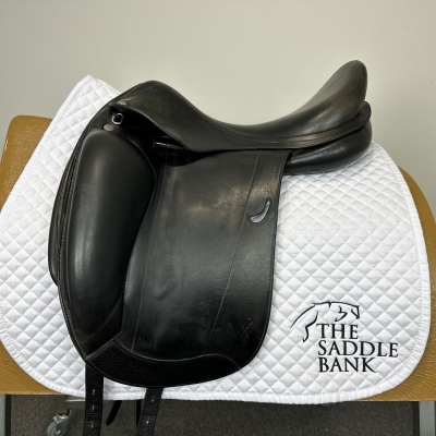 Image of 17 inch Equipe Emporio Monoflap Dressage Black Medium Wide