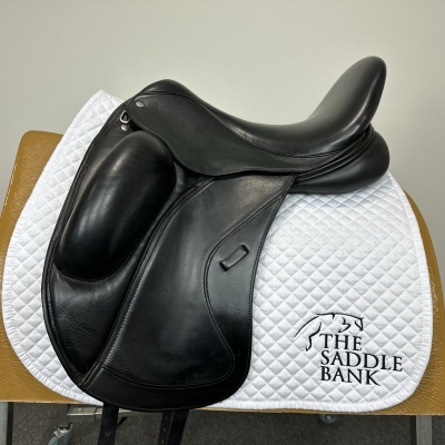 Image of 17.5 inch Custom Saddlery Wolfgang Solo Black Medium Wide