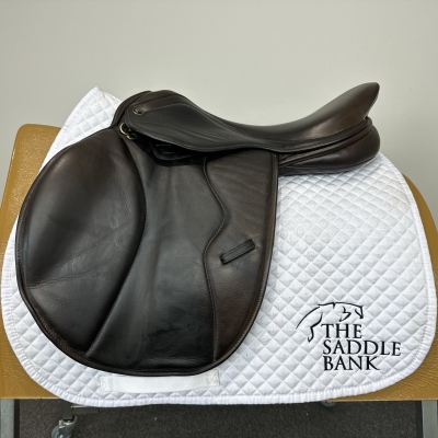Image of 17.5 inch Pony Cob Horse Sarah Jump Brown Medium Wide