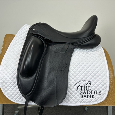 Image of 17 inch Custom Saddlery Wolfgang Omni Monoflap Black Medium Wide