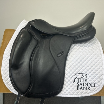Image of 17.5 inch Cavaletti Collection Monoflap Dressage Black Adjustable