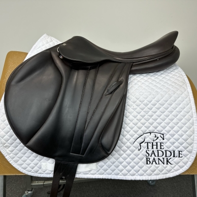 Image of 18 inch Butet Jump Semi-Flat Seat Brown Medium Wide