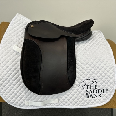 Image of 15 inch Fylde Samantha - Leather or Leather and Suede Brown Extra Wide