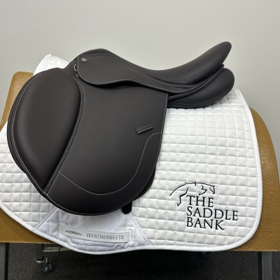 Image of 17 inch Premier Equine Bourges Synthetic GP Brown Adjustable