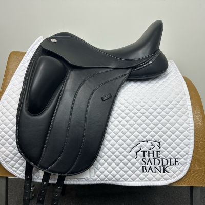 Image of 16.5 inch Fairfax Stella Monoflap Dressage Black Adjustable