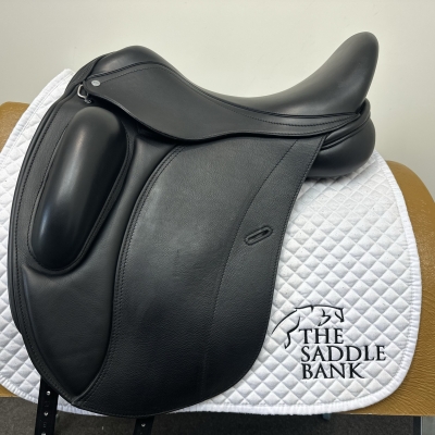 Image of 17.5 inch Loxley Dressage Monoflap Black Wide