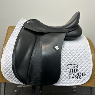 Image of 17.5 inch Bates Dressage Heritage Black Adjustable