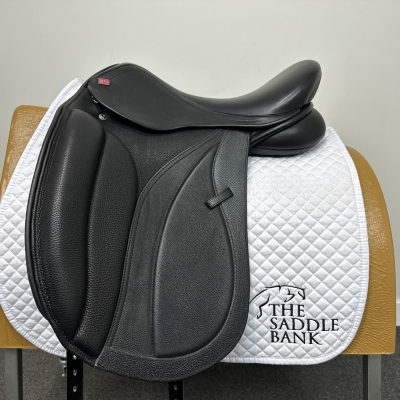 Image of 17 inch GFS Monarch Dressage Low Cantle S655 Black Adjustable