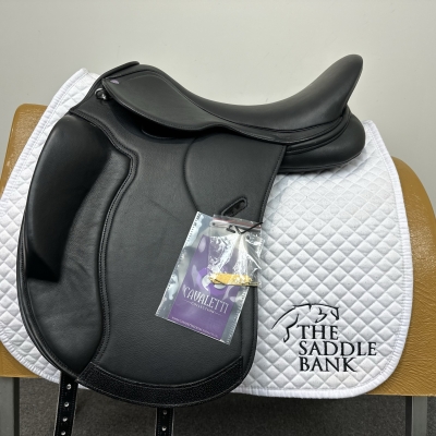 Image of 17 inch Cavaletti Collection Monoflap Dressage Black Adjustable